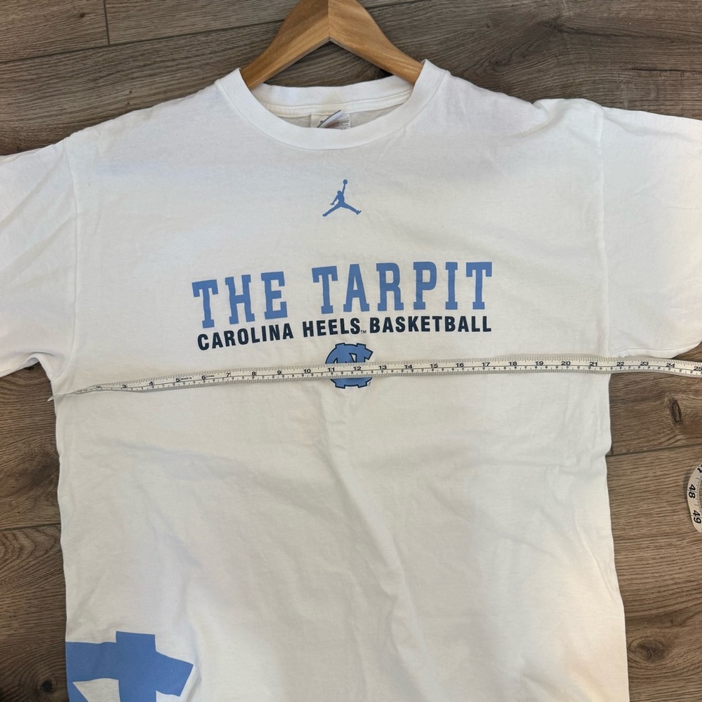 Nike Silver Tag White and Blue Carolina Basketball T-Shirt size large - Picture 5 of 6